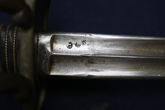 A French heavy cavalry sabre length 116cm